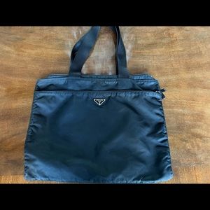 Authentic nylon Prada tote bag